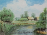 Sommer-an-der-Wuemme-2012-30x40-Aquarell