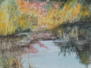 Tuempel-im-Herbst-2014-36x48-Aquarell